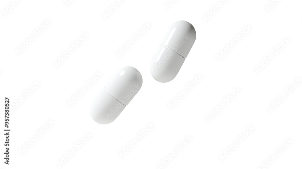 © Aleksandra - capsules on transparent white background © Aleksandra - capsules on transparent white background