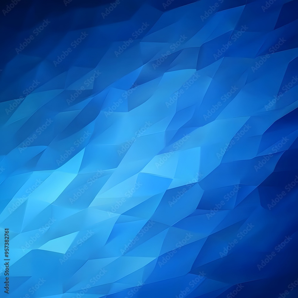 Obraz premium Abstract blue triangle blend geometry lighting background