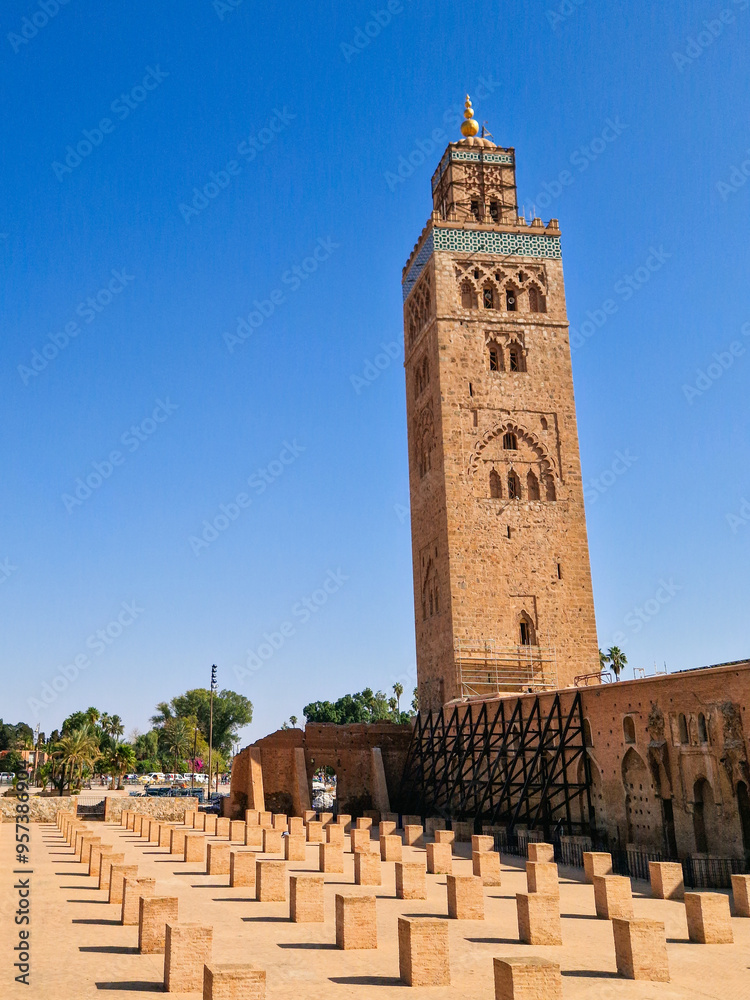 Fototapeta premium View of Koutoubia Mosque in Marrakech, Morocco