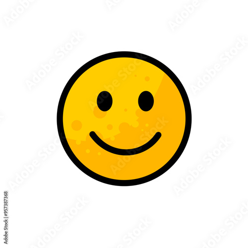 smile, smiling face - vector icon