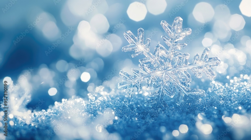 blue christmas card with white snowflakes blue christmas card with white snowflakes