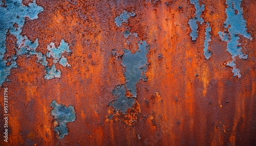 rusted steel metal texture background, AI generated