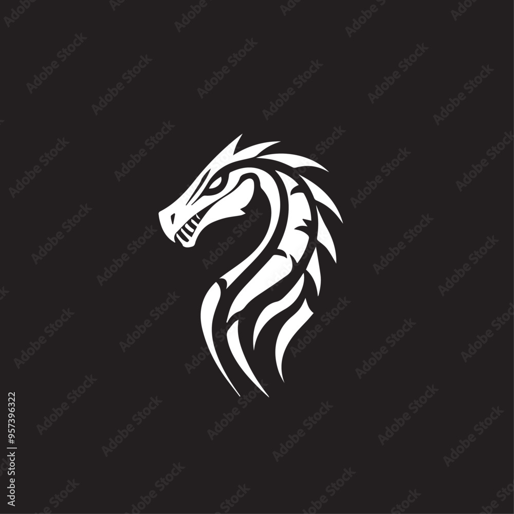 dinosaur in cartoon, doodle style . Image for t-shirt, web, mobile apps and ui. Isolated 2d vector illustration in logo, icon, sketch style, Eps 10, black and white. AI Generative
