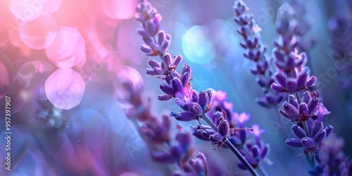 Lavender flower in soft focus exquisite bloom