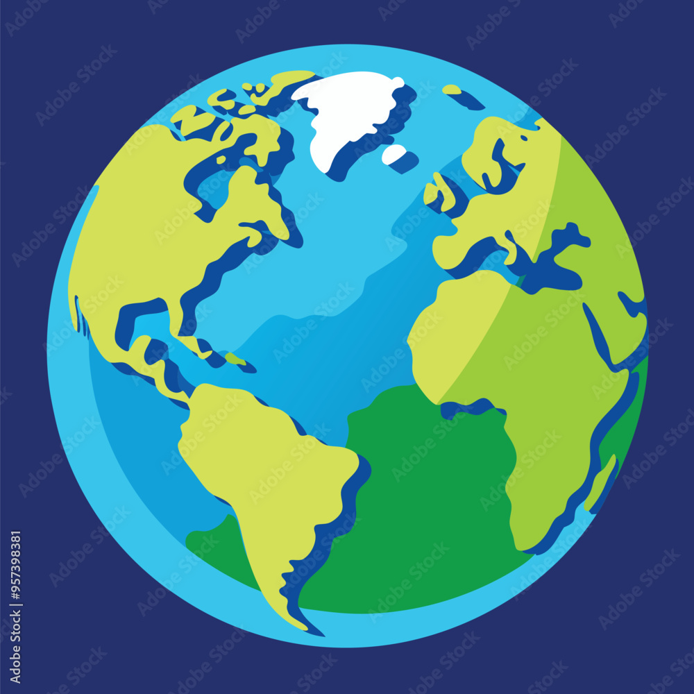 Obraz premium Happy earths rotation day banner design