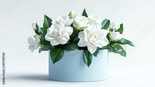 Elegant bouquet of gardenia...