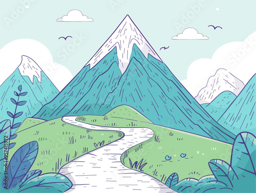 Mountain Road to Success: Embracing the Climb, Conquering Challenges with Grit and Determination