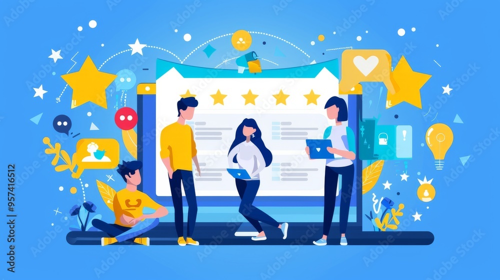 Customer retention strategy, attract customers, customer support and service, digital marketing, flat vector banner infographics with icons. Vector illustration. Customer retention strategy, attract customers, customer support and service, digital marketing, flat vector banner infographics with icons. Vector illustration.