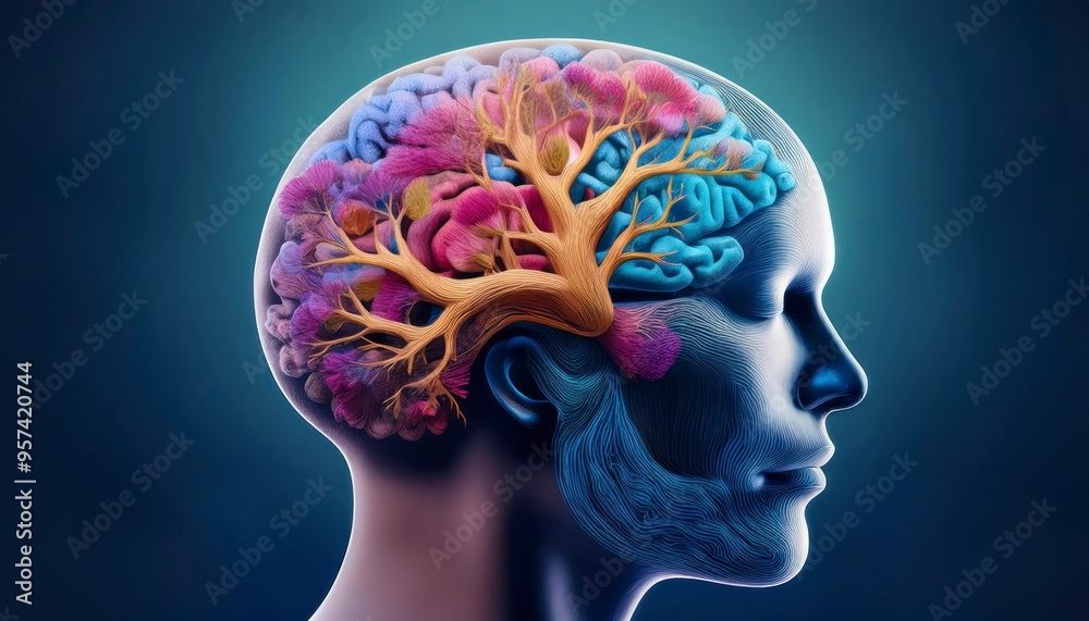 Obraz premium Human mind and environmental awareness.