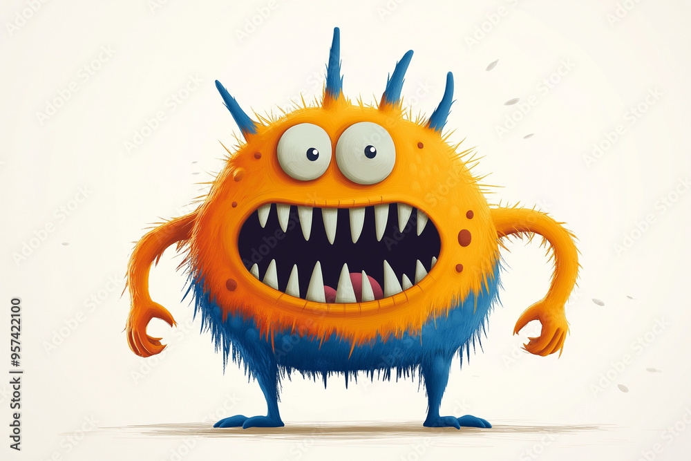 portrait of a funny monster