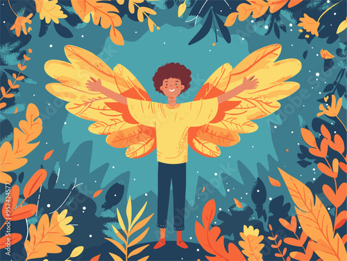 **Cartoon Wings: Embracing Freedom and Fostering Personal Growth**