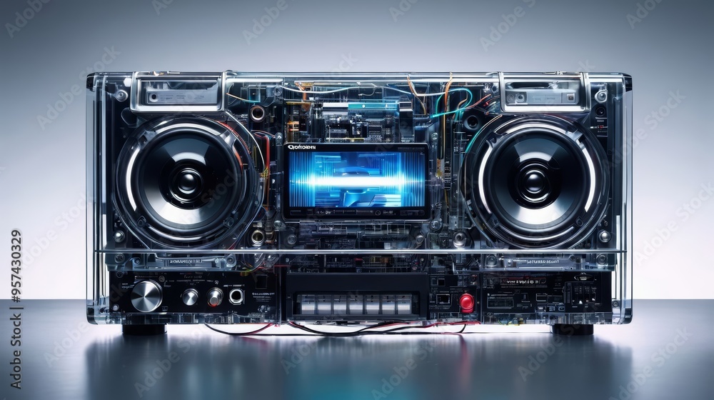 Fototapeta premium Large Electronic Device on Table