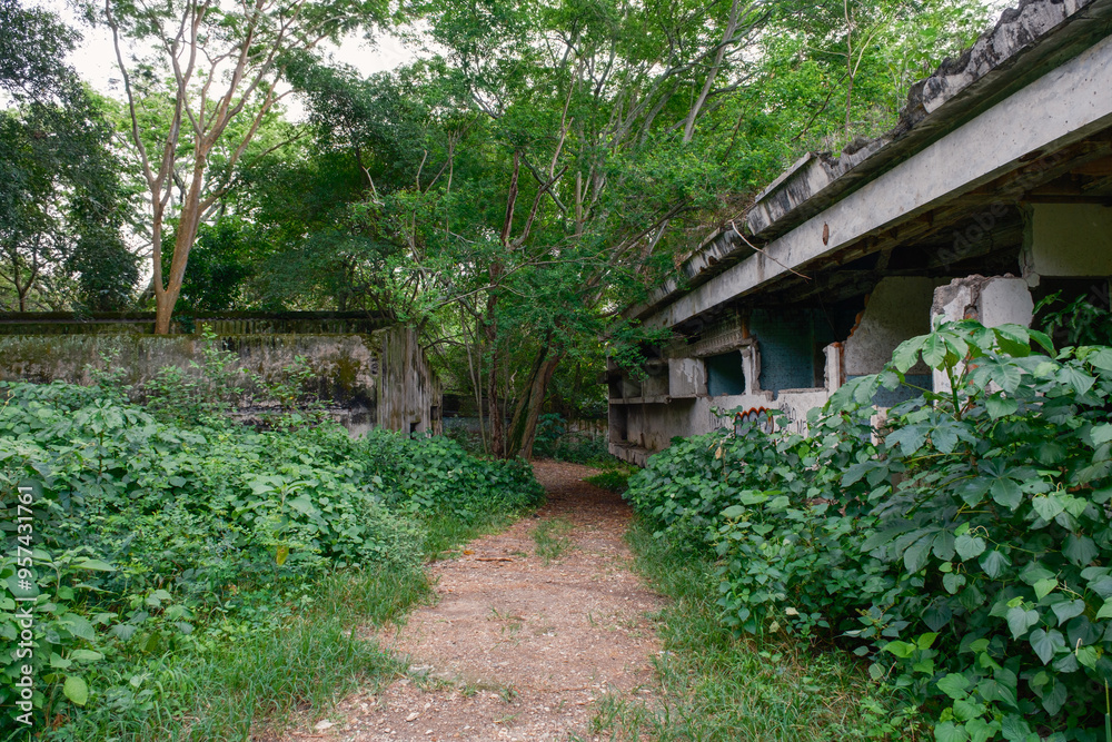 Hospital destroyed and abandoned in Colombia Hospital destroyed and abandoned in Colombia
