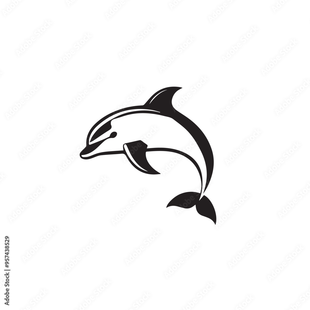 dolphin in cartoon, doodle style . Image for t-shirt, web, mobile apps and ui. Isolated 2d vector illustration in logo, icon, sketch style, Eps 10, black and white. AI Generative dolphin in cartoon, doodle style . Image for t-shirt, web, mobile apps and ui. Isolated 2d vector illustration in logo, icon, sketch style, Eps 10, black and white. AI Generative