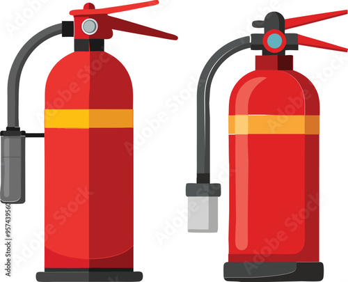 fire extinguisher isolated on white 