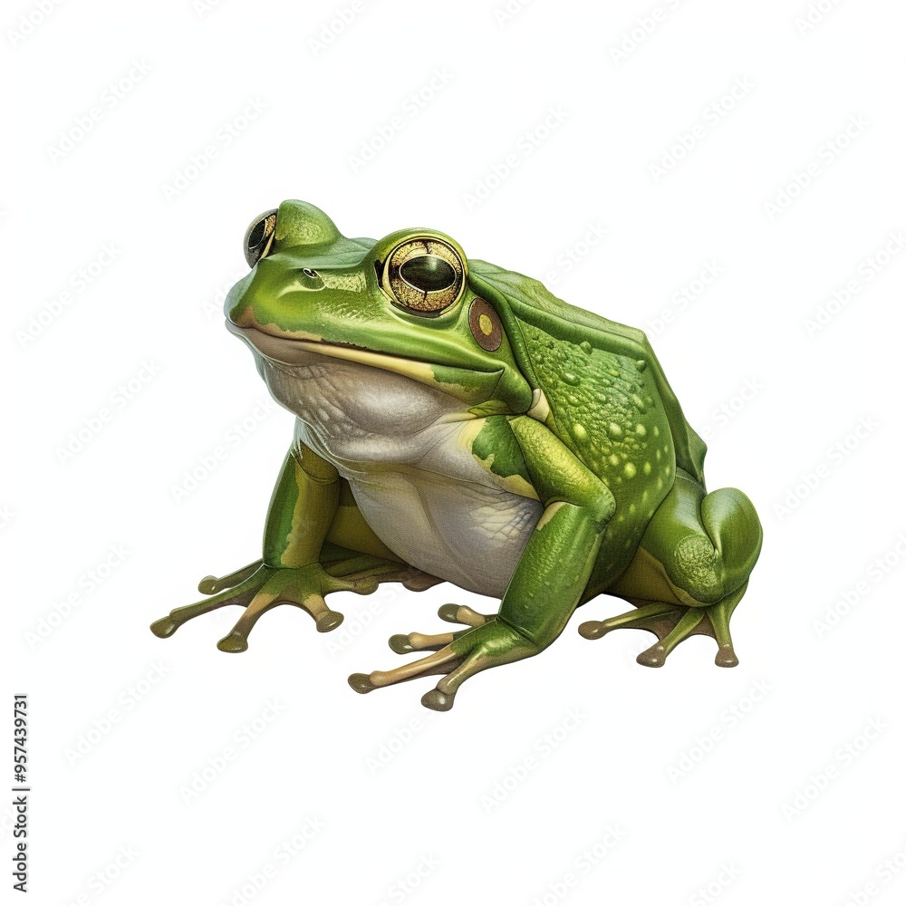 Obraz premium Frog Darkness element animal cartoon isolated whitebackground 16:9