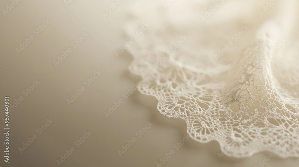 a delicate lace doily against an isolated soft antique white background a delicate lace doily against an isolated soft antique white background