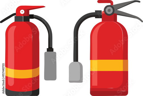 fire extinguisher isolated on white 