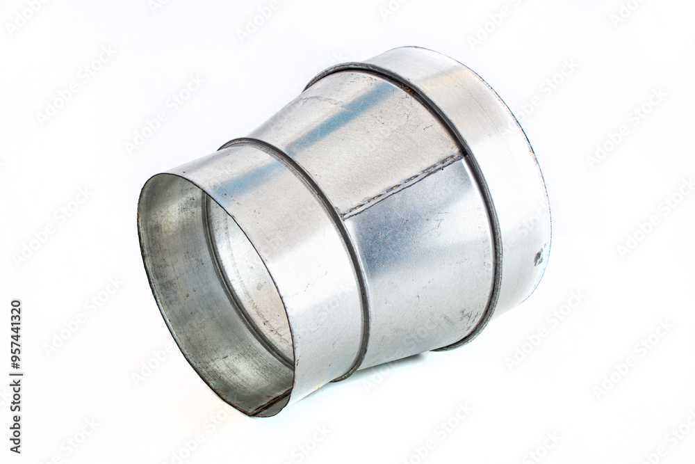 industrial ventilation system parts on isolated white background industrial ventilation system parts on isolated white background