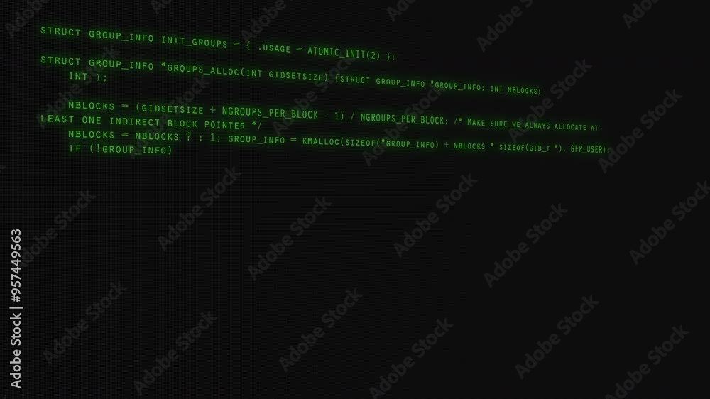 Developer is exploring code on computer screen. Code scrolling Background code programming. Developer is exploring code on computer screen. Code scrolling Background code programming.
