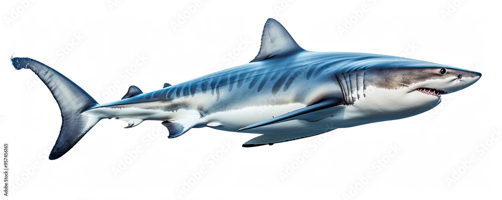 Shark on white background. Shark on white background.