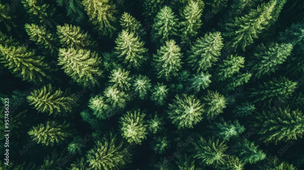 A forest with a dense canopy of evergreen trees, creating a rich, green backdrop and a sense of tranquility and solitude. A forest with a dense canopy of evergreen trees, creating a rich, green backdrop and a sense of tranquility and solitude.