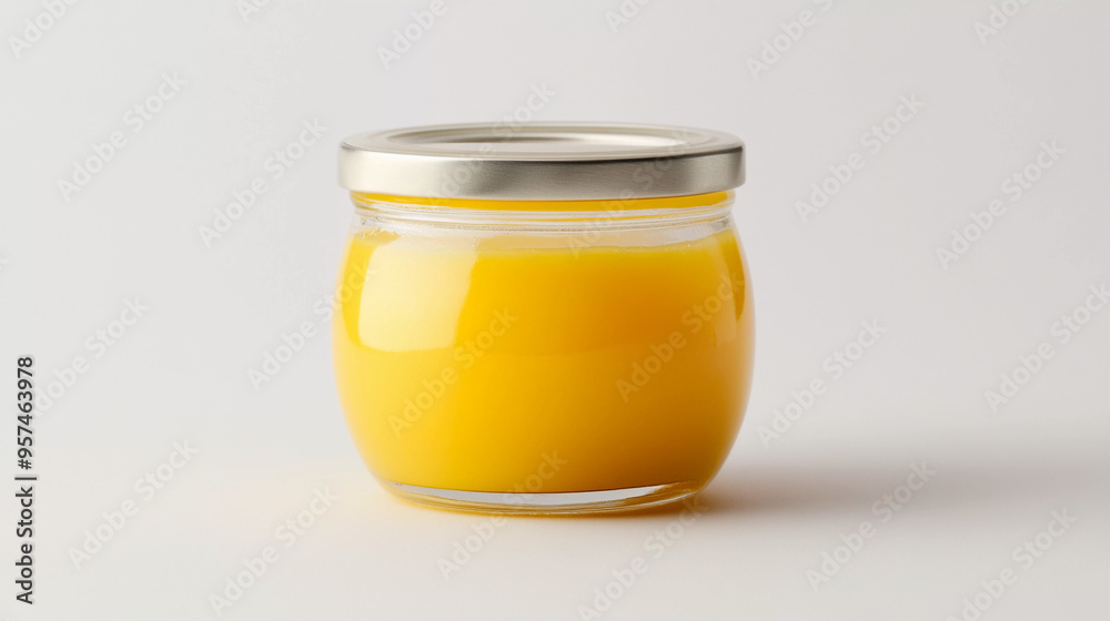 A2 ghee container isolated on white background A2 ghee container isolated on white background
