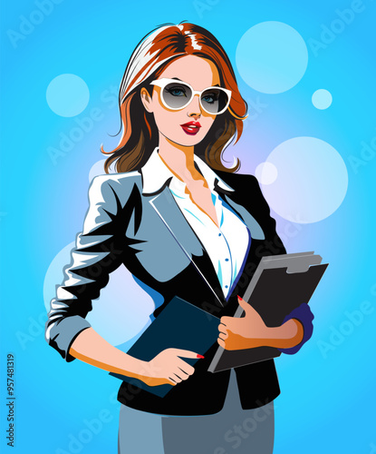 Beautiful secretary