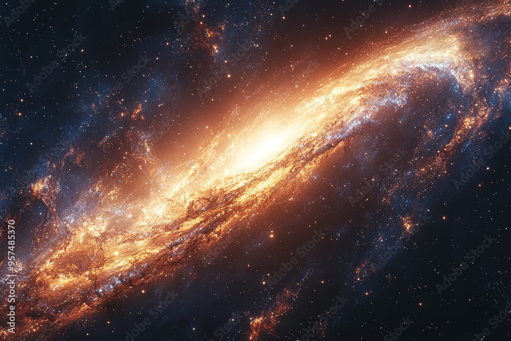 A pair of swirling galaxies merging and separating, producing a captivating cosmic dance. Concept of universal motion and visual fascination. A pair of swirling galaxies merging and separating, producing a captivating cosmic dance. Concept of universal motion and visual fascination.