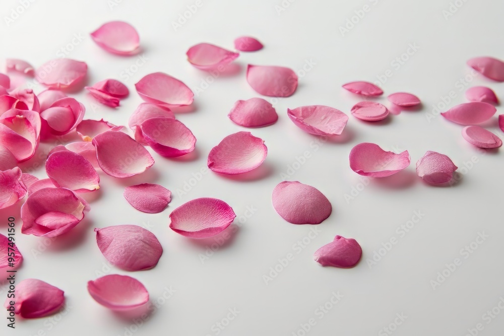 Rose pills scattered on a white background. Treatment of coronavirus Rose pills scattered on a white background. Treatment of coronavirus