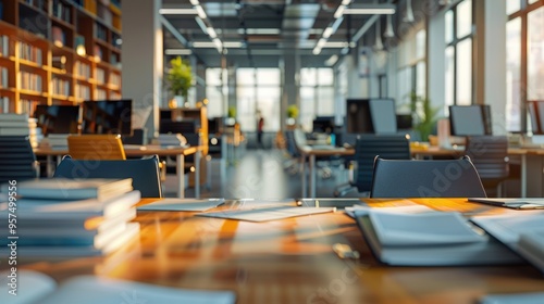 Wallpaper Mural Newsroom background: the dynamic environment where stories unfold, the flow of information, and the technology driving modern news dissemination. Torontodigital.ca