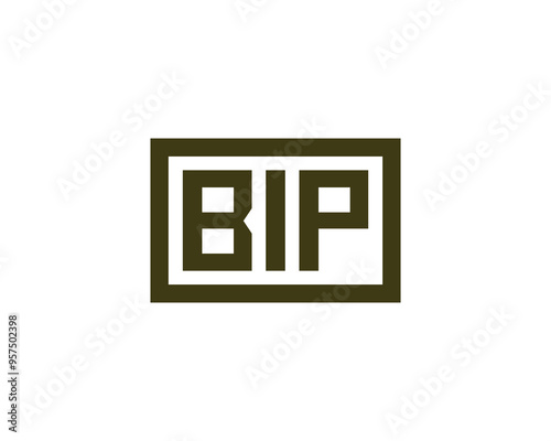 BIP logo design vector template. BIP