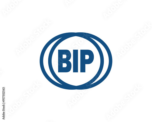 BIP logo design vector template. BIP