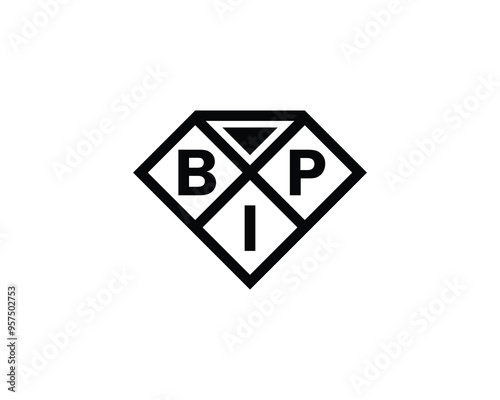 BIP logo design vector template. BIP