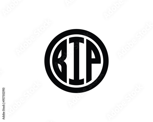 BIP logo design vector template. BIP