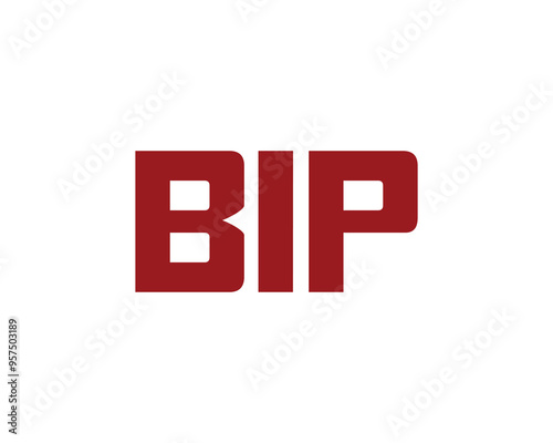 BIP logo design vector template. BIP