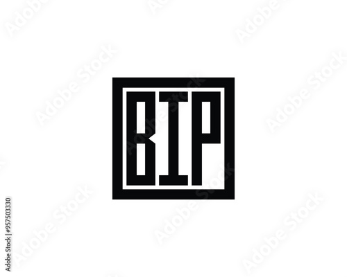 BIP logo design vector template. BIP