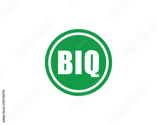 BIQ logo design vector template. BIQ