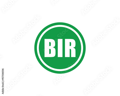 BIR Logo design vector template. BIR