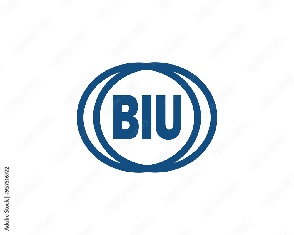 BIU logo design vector template. BIU BIU logo design vector template. BIU