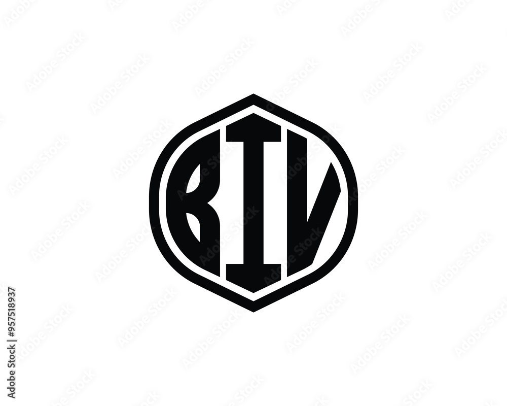 BIV logo design vector template. BIV BIV logo design vector template. BIV
