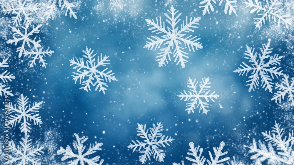 Frosty ice border background Frosty ice border background