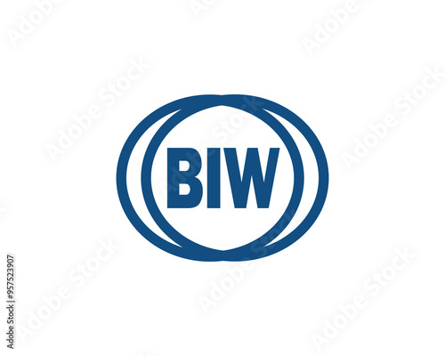 BIW logo design vector template. BIW