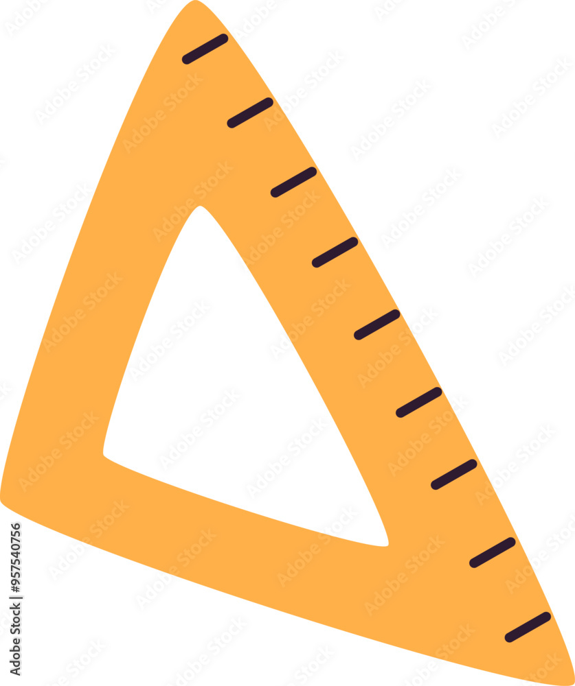 Obraz premium Triangle Ruler School Stationery