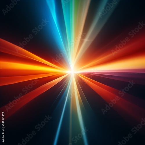 abstract light burst