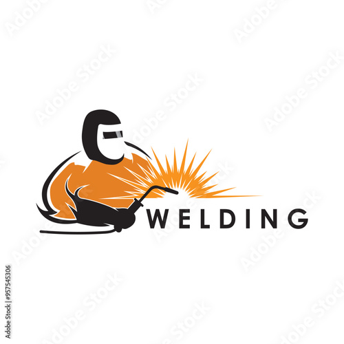 welding logo vector illustration design