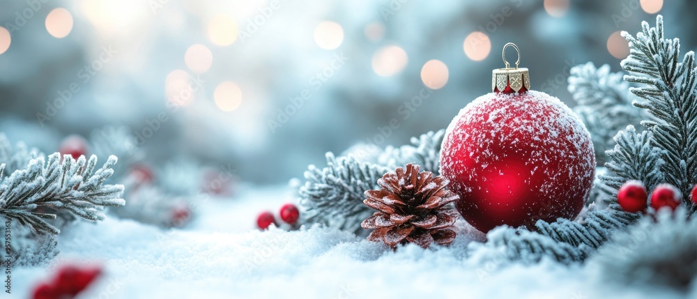 Simple minimalist Christmas background.