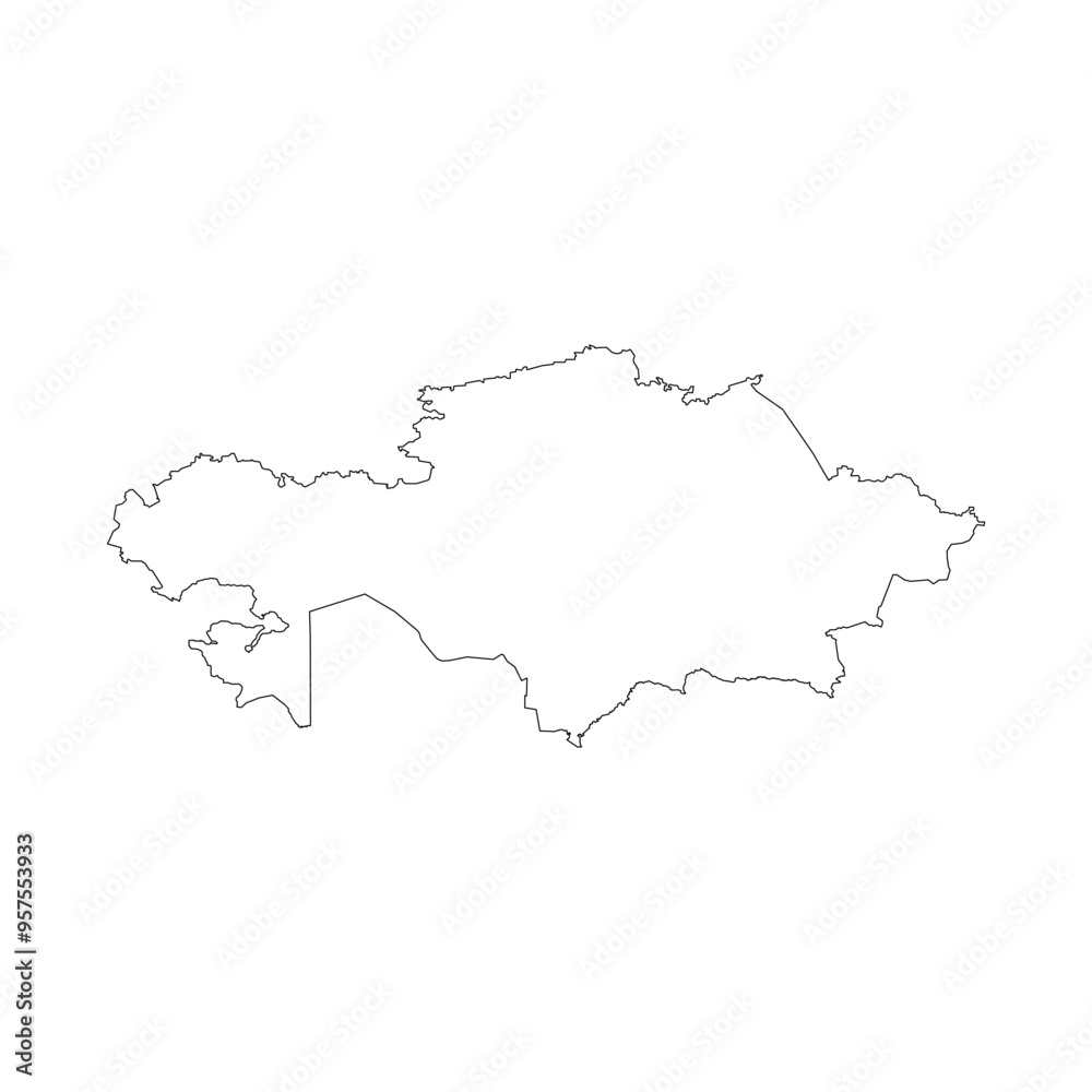 Kazakhstan map icon Kazakhstan map icon