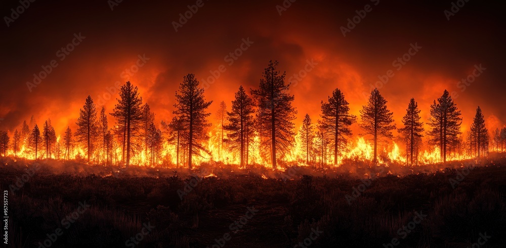 Forest Fire in Flames Forest Fire in Flames