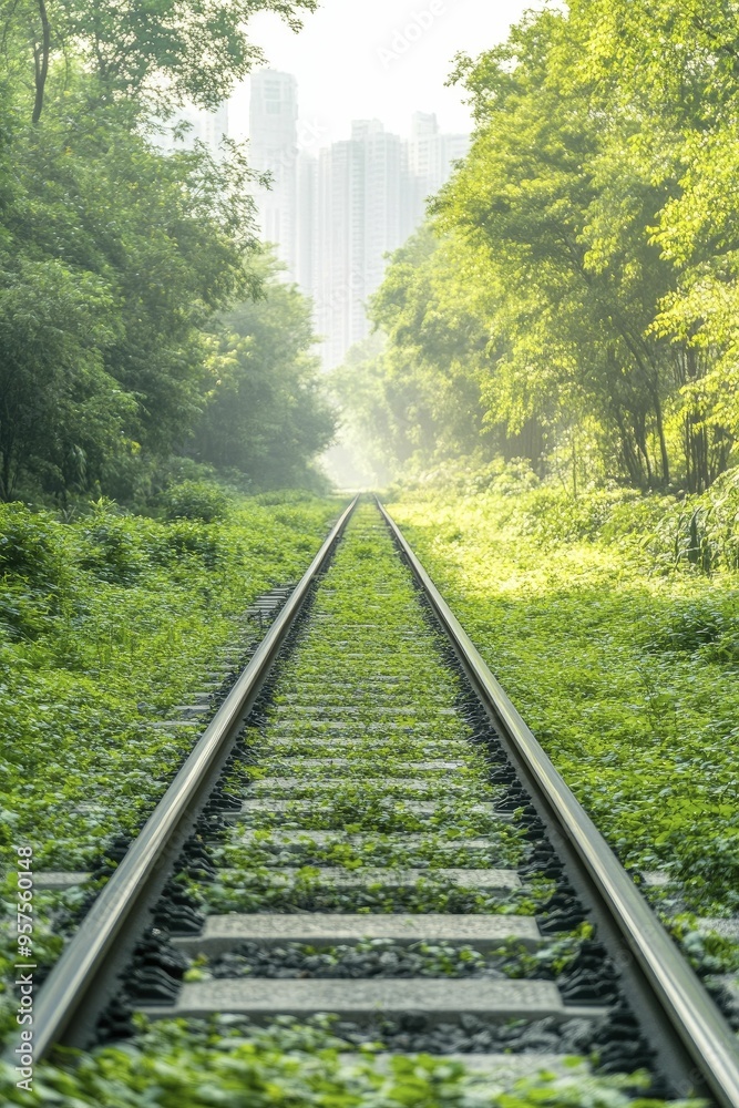 Fototapeta premium Innovative sustainable transport planning methods create effective and eco-friendly urban mobility options accessible to everyone.